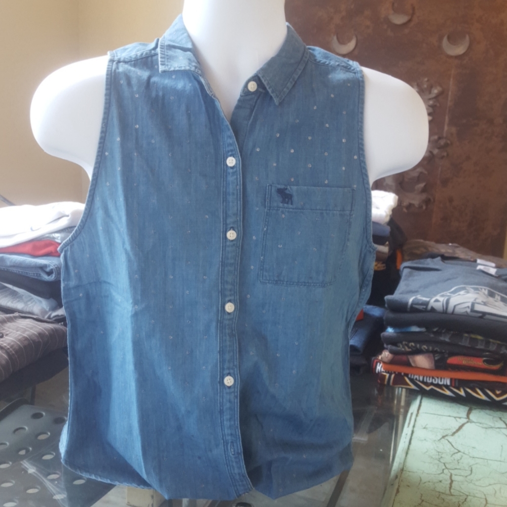 Abercrombie & Fitch Ladies Denim Shirt Size S